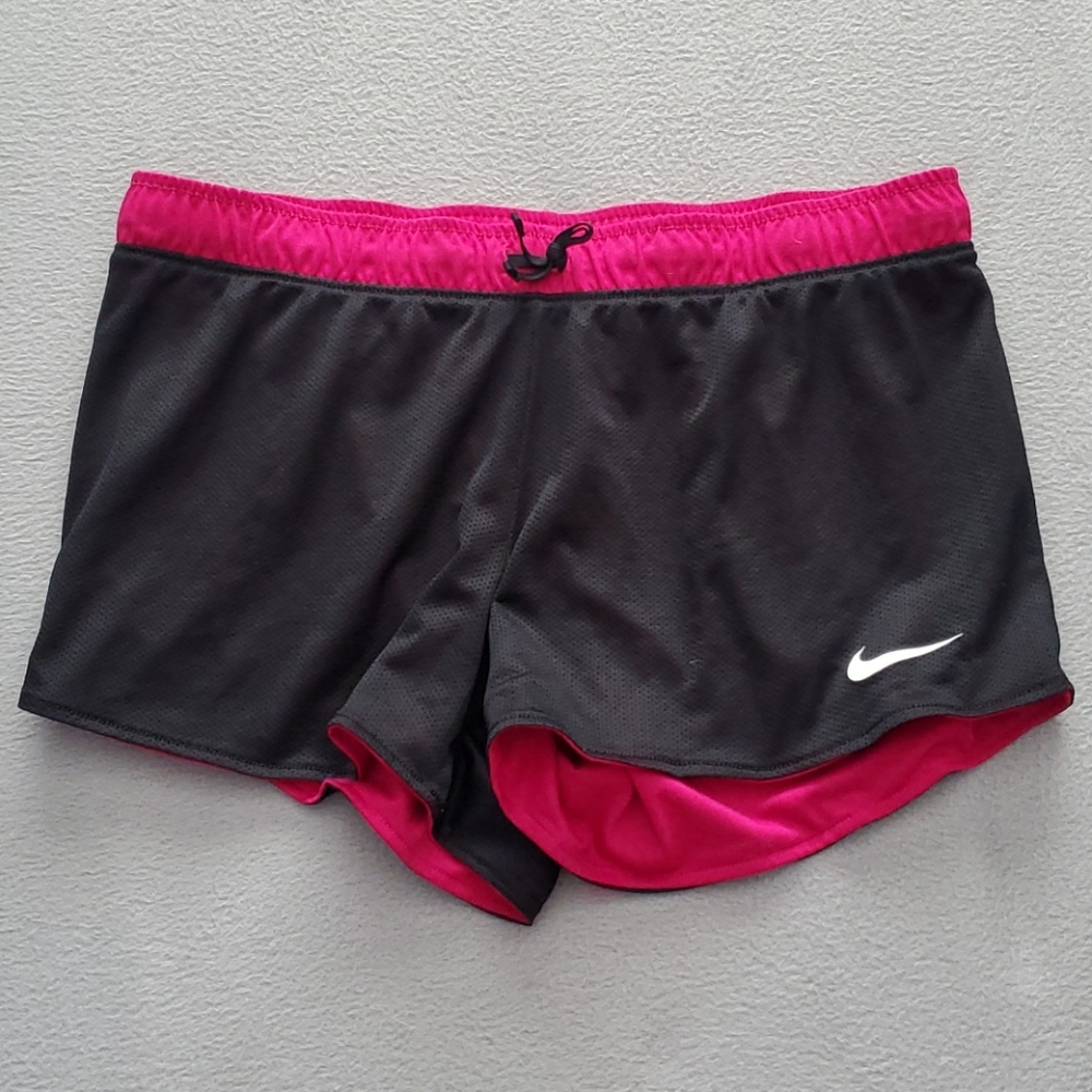 Hot Pink and Black Reversible Shorts